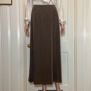 Slinky Brand Brown Long Maxi Skirt